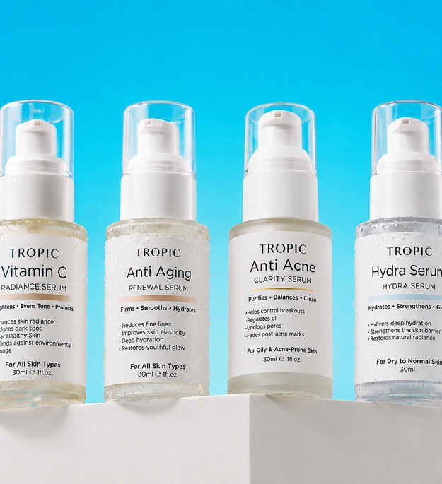 Tropic 4 Serum Bundle | Anti Acne, Vitamin C, Hydrating & Anti Aging